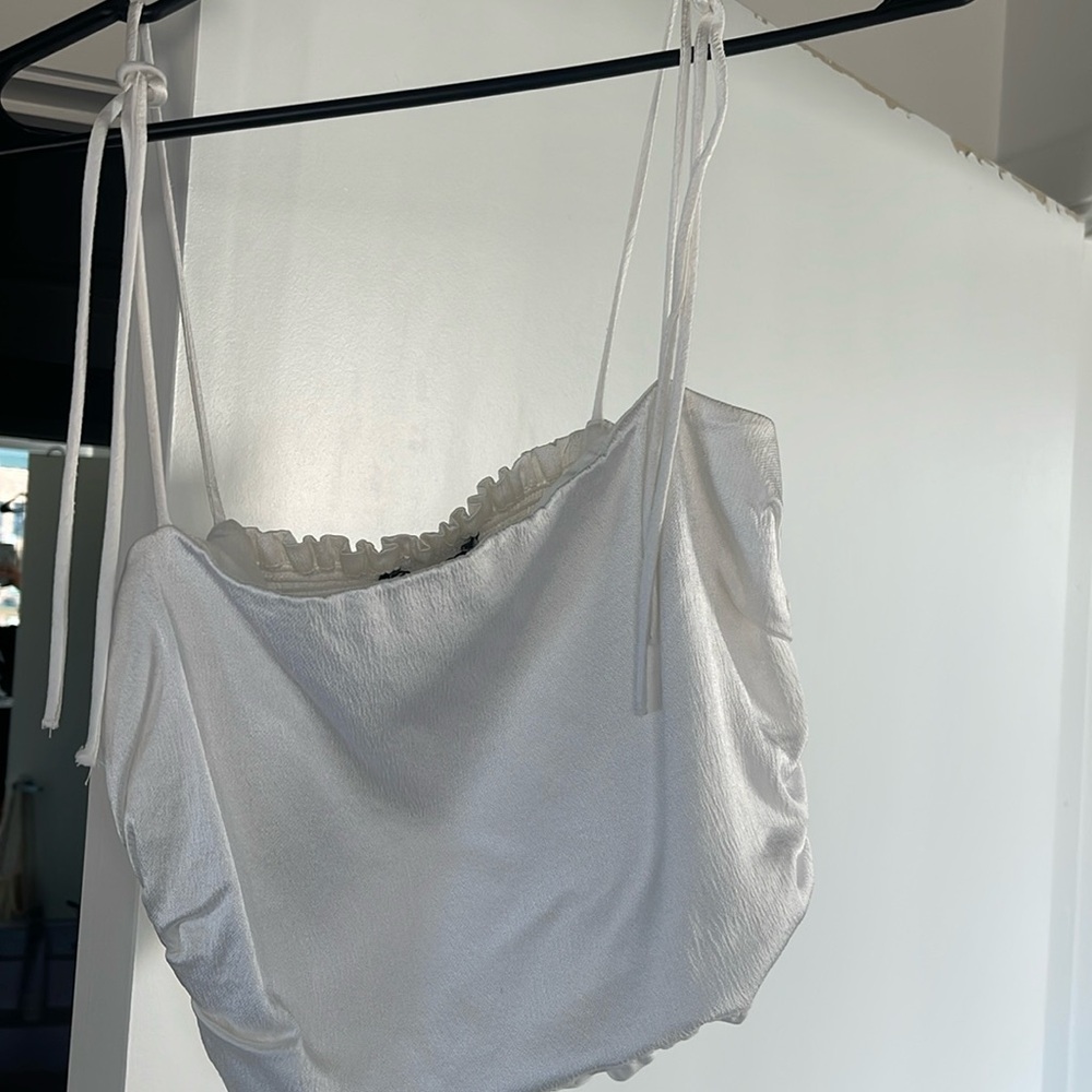 Zara- small. Silk with ribbon straps